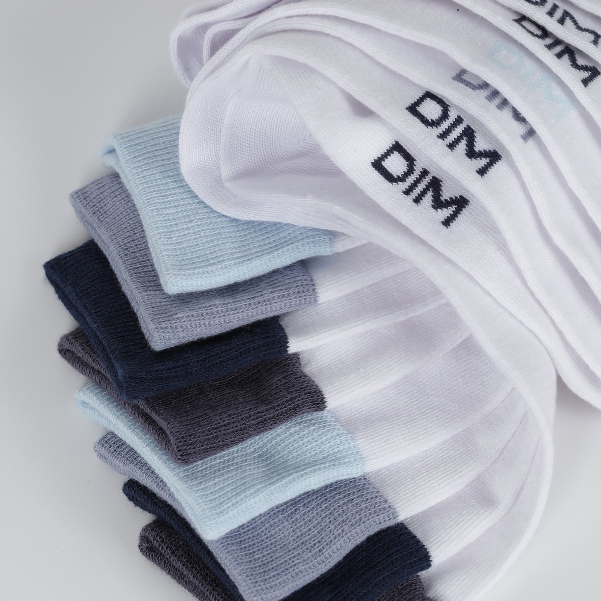 Lot de 4 paires de mi-chaussettes ECODIM blanc, DIM