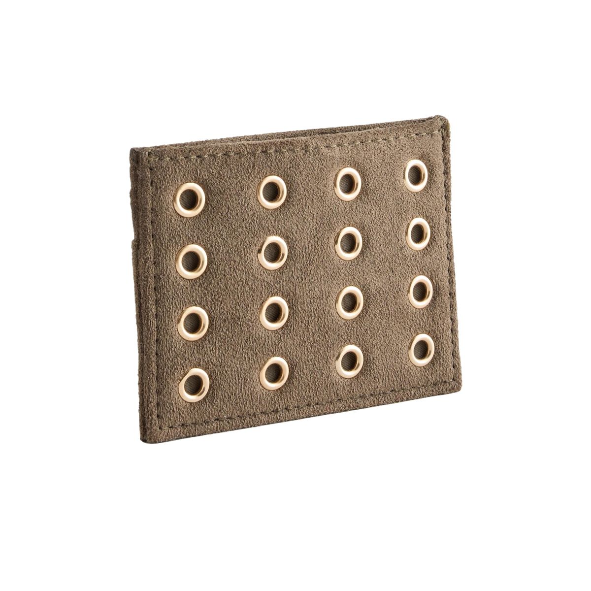 Porte-cartes en suédine à œillet vert kaki, NEXT