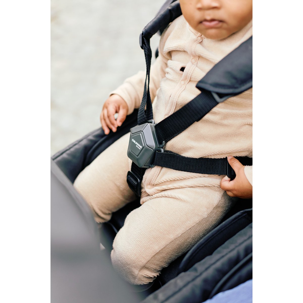 Quadruple poussette capacité 4 enfants + housse de pluie + pare-soleil noir, CHILDHOME