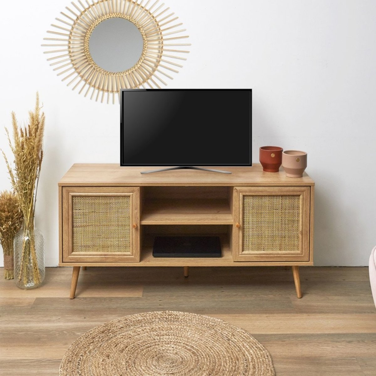 Meuble TV Bali beige, DECORATIE