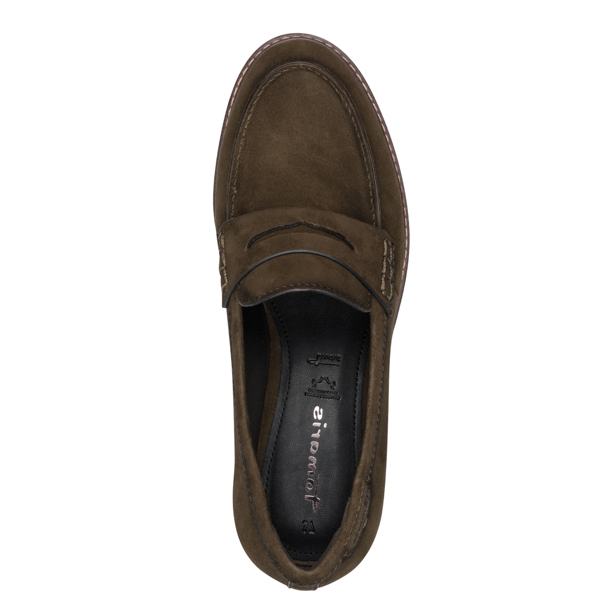 Slipper à talon vert olive, TAMARIS