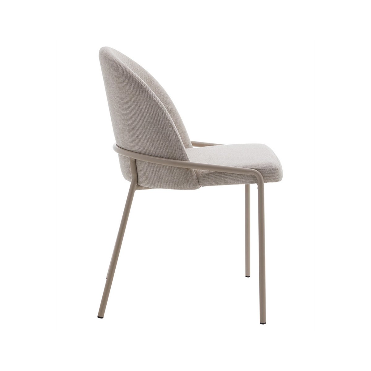Lot de 4 chaises en tissu, IMELDA beige, BEST MOBILIER
