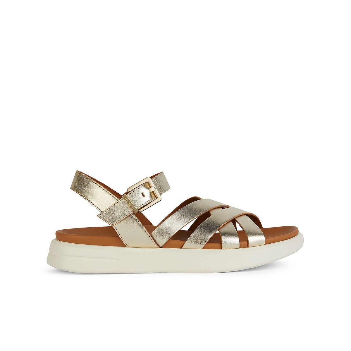Xand 2S Leather Sandals gold-coloured, GEOX