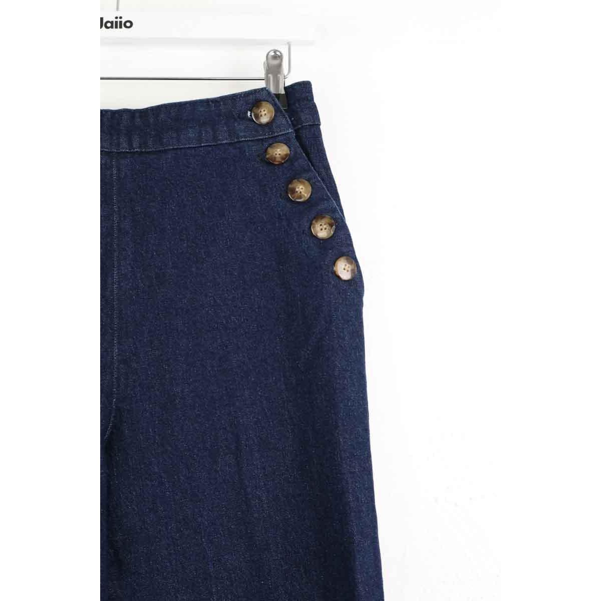 Jean large - Très Bon État marine, SEZANE