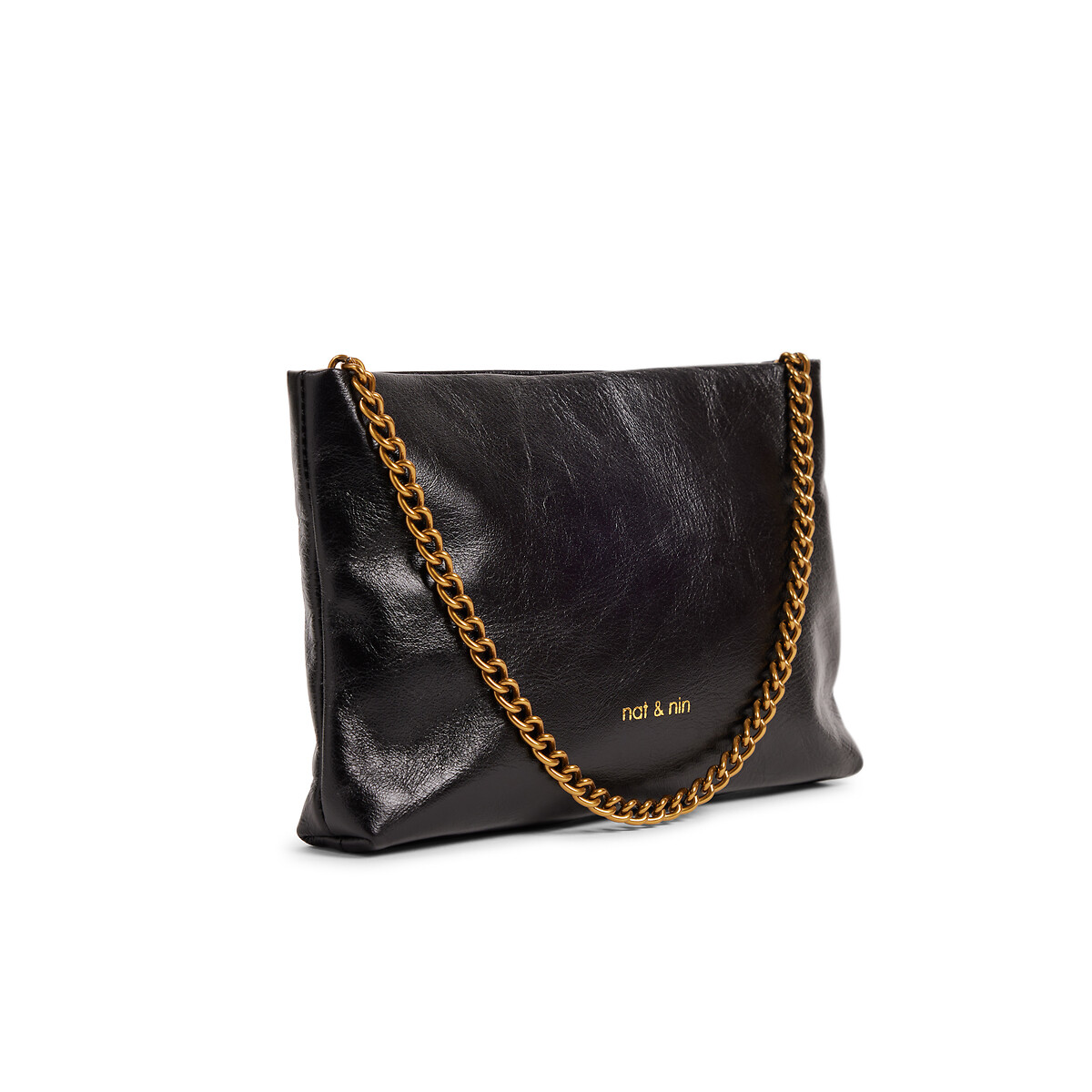 Sac besace en cuir MOLLY noir, NAT & NIN