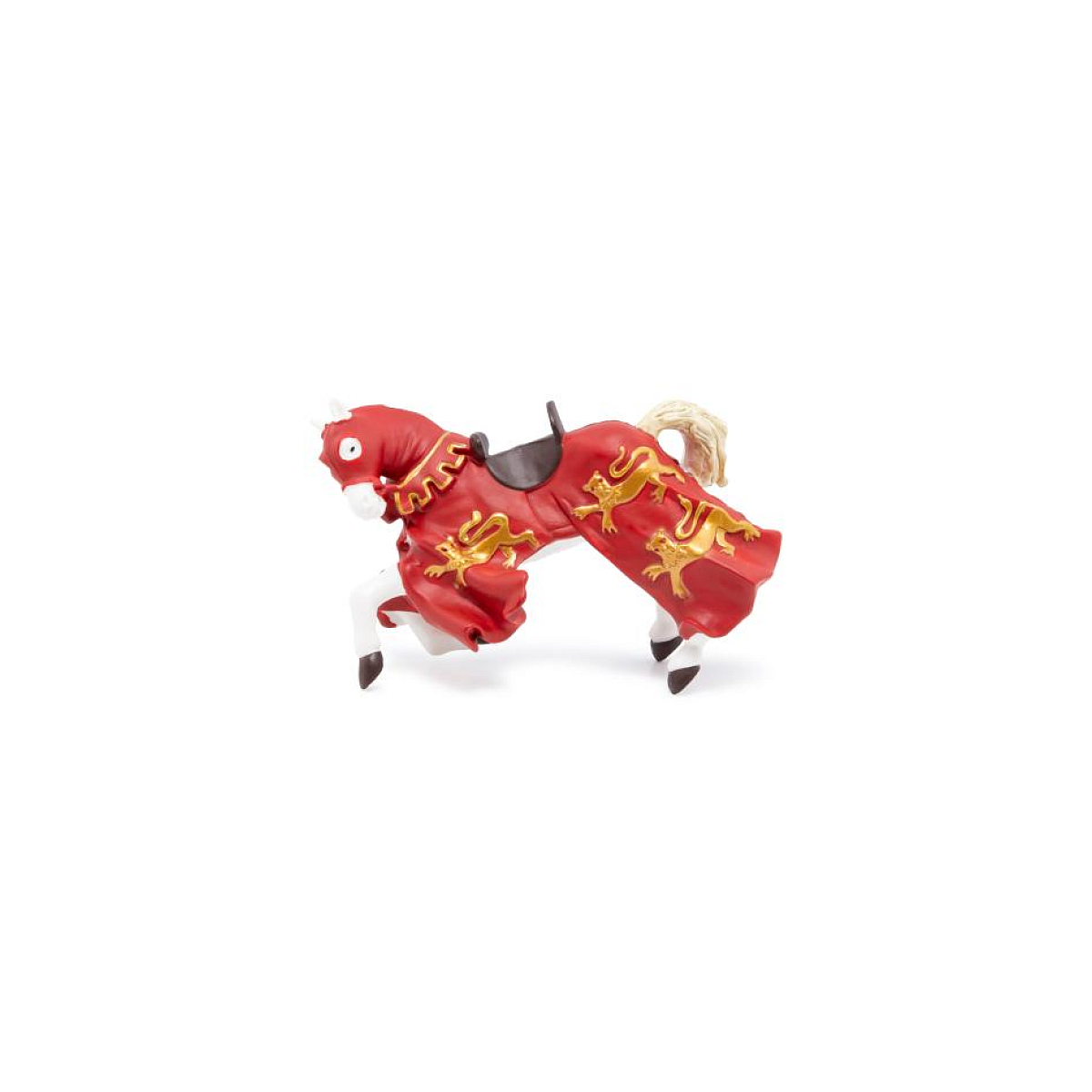 39340 - Cheval du roi richard rouge - couleur unique, PAPO