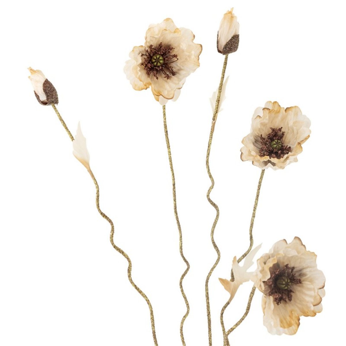 Fleur de coquelicot sauvage artificielle beige, BLOOMINGVILLE