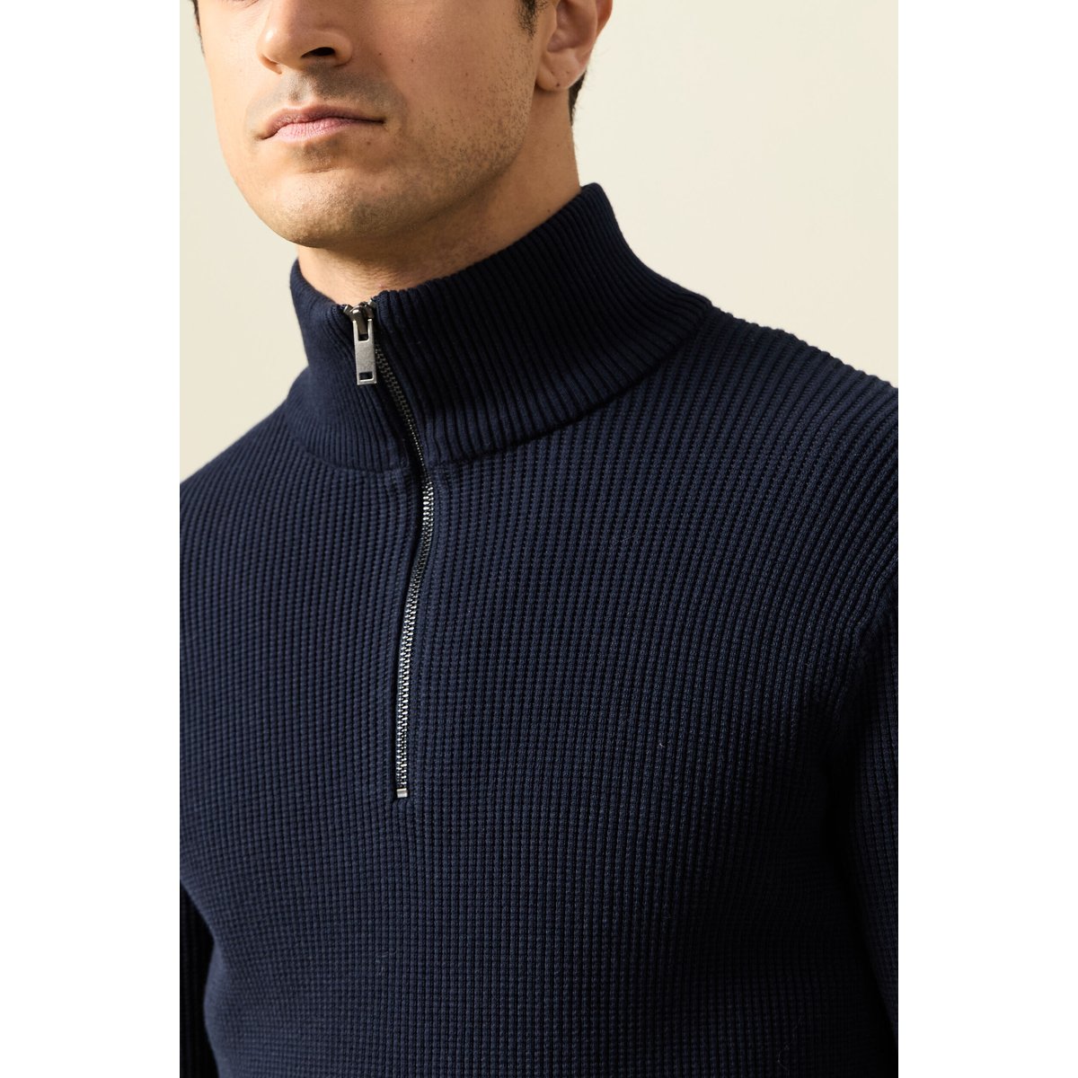 Pull col camionneur bleu marine, BONOBO