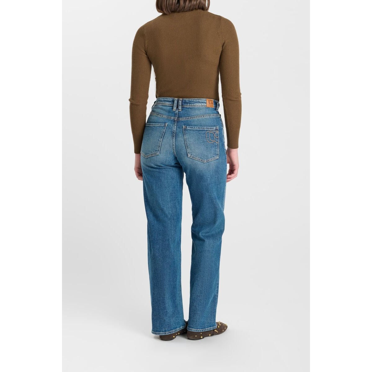 Jeans droite REVERS, longueur 34 blue, LE TEMPS DES CERISES