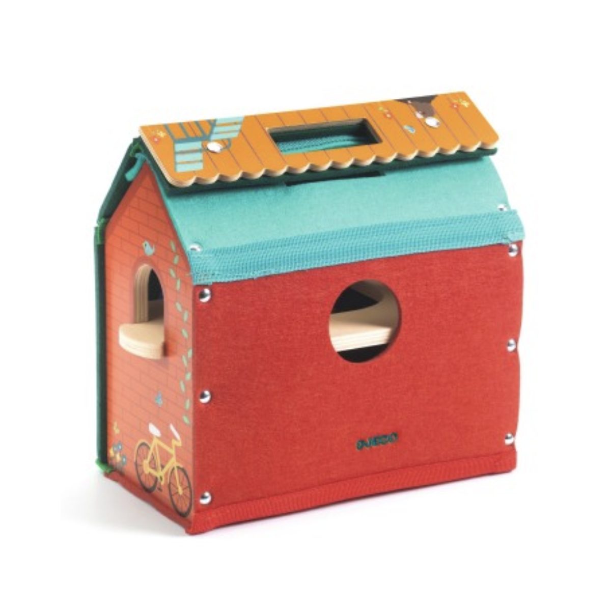 Jouet en bois maison Softi-House multicolore, DJECO