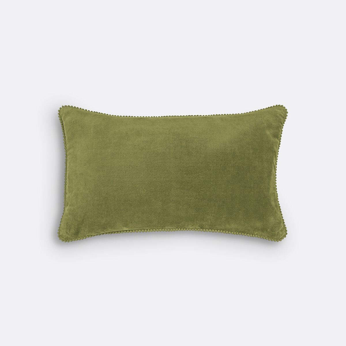 Kussenhoes in fluweel, Velvet mosgroen, LA REDOUTE INTERIEURS