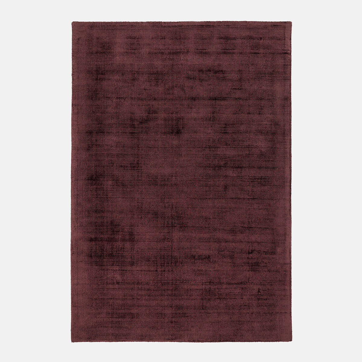 Alfombra 100% Tencel™, hecha a mano, aspecto envejecido, IZRI burdeos, LA REDOUTE INTERIEURS