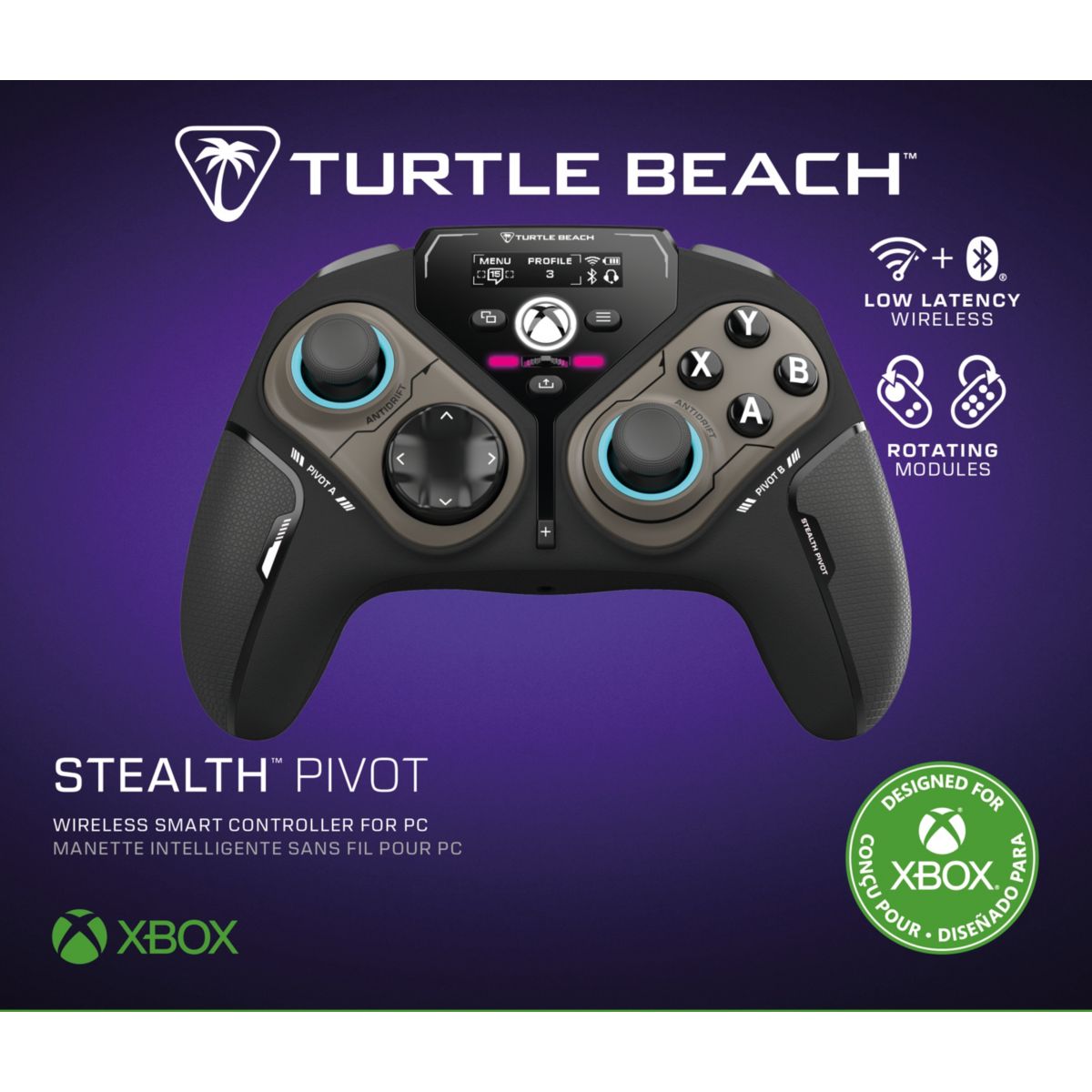 Manette Stealth Pivot couleur unique, TURTLE BEACH