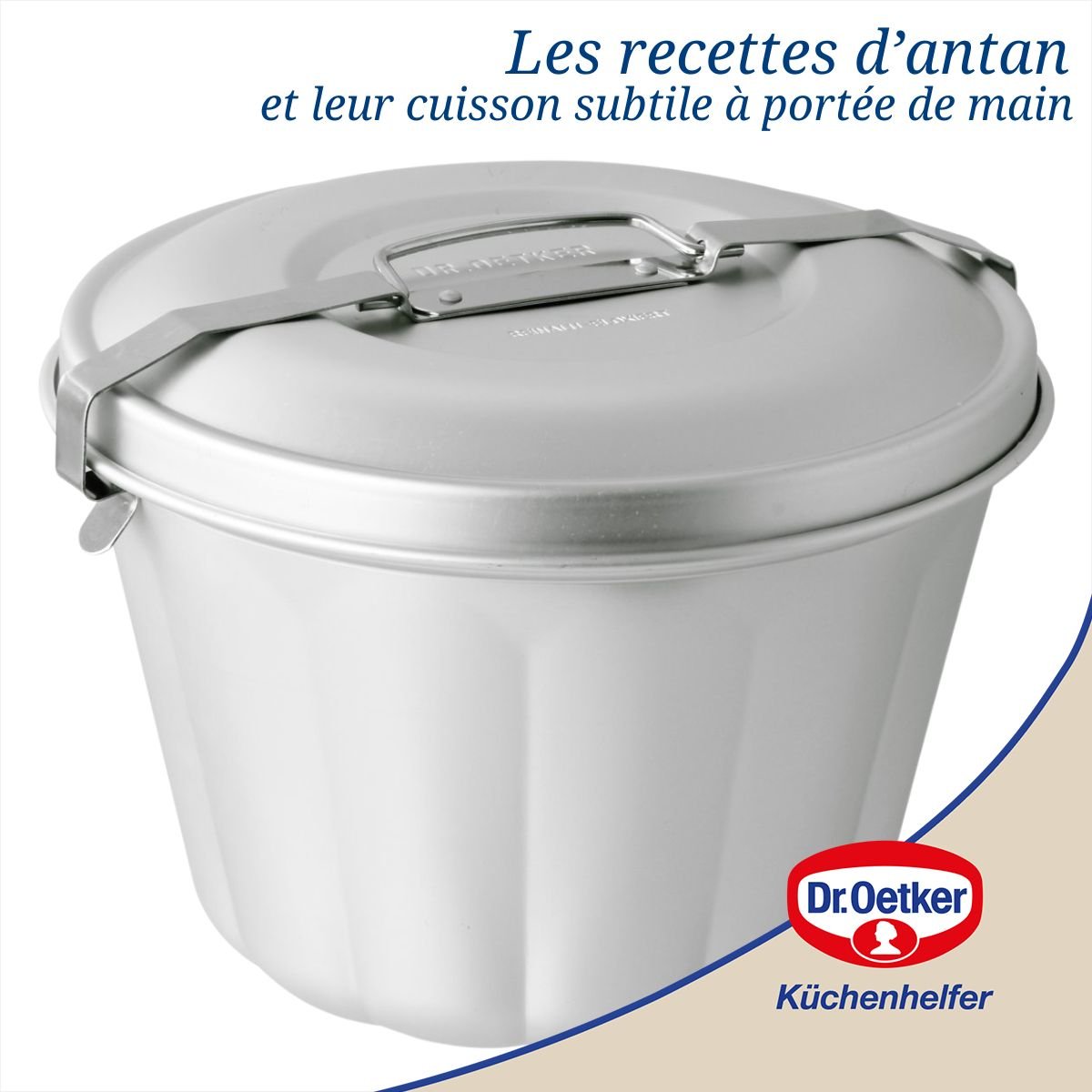 Lot de 2 moules à gâteaux 21/21 cm en aluminium BACK FREUDE gris, DR OETKER