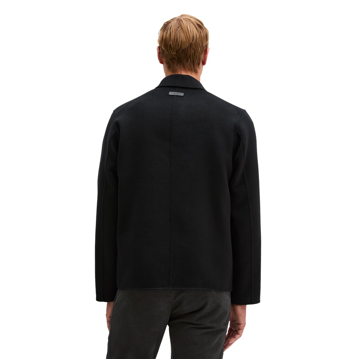 Veste en laine coupe classique en laine mélangée double face toute douce noir, MARC O'POLO