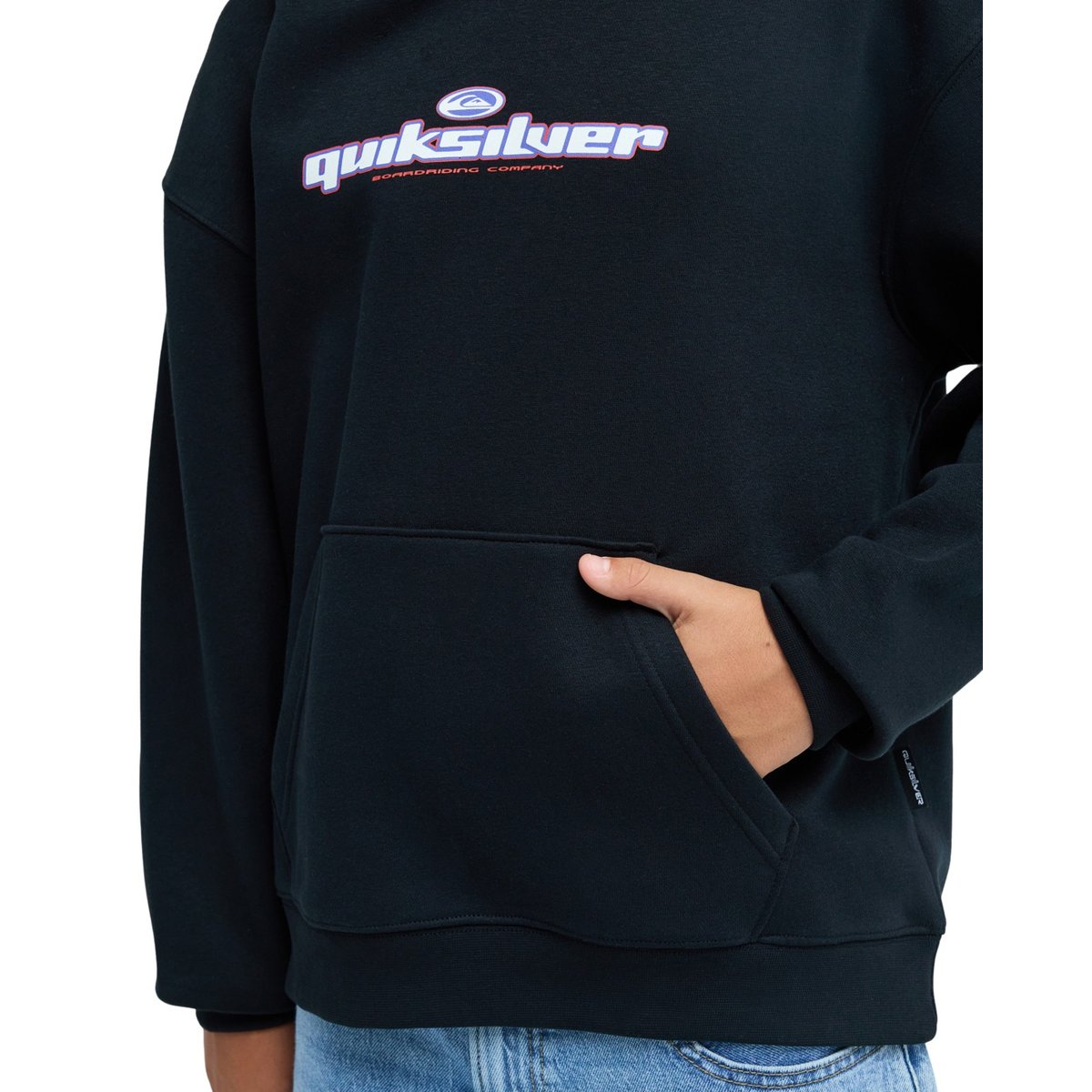 Sweat capuche oversize GRAPHIC noir black, QUIKSILVER