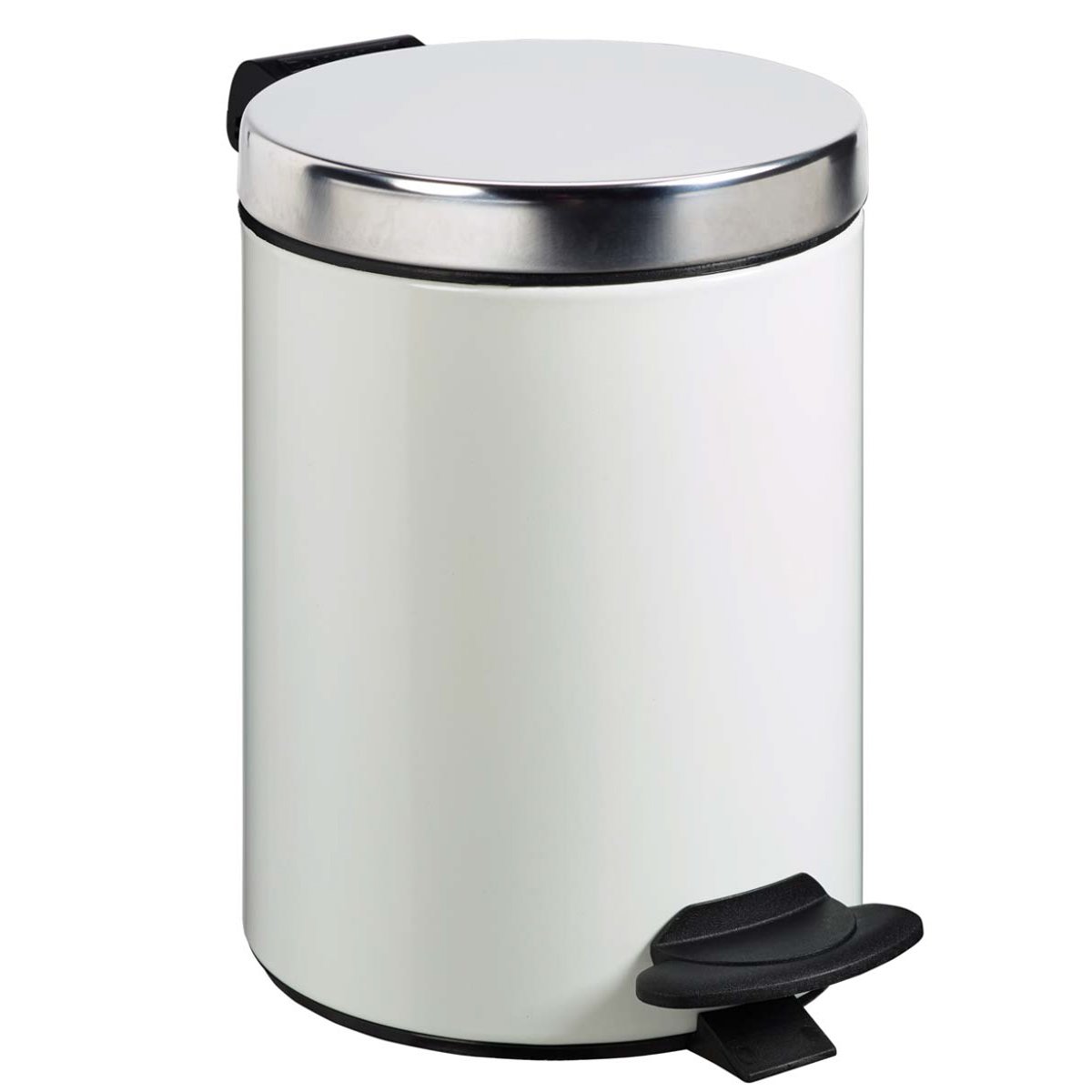 Poubelle de salle de bains à pédale 3L Fabriqué en France - DUO blanc, ROSSIGNOL