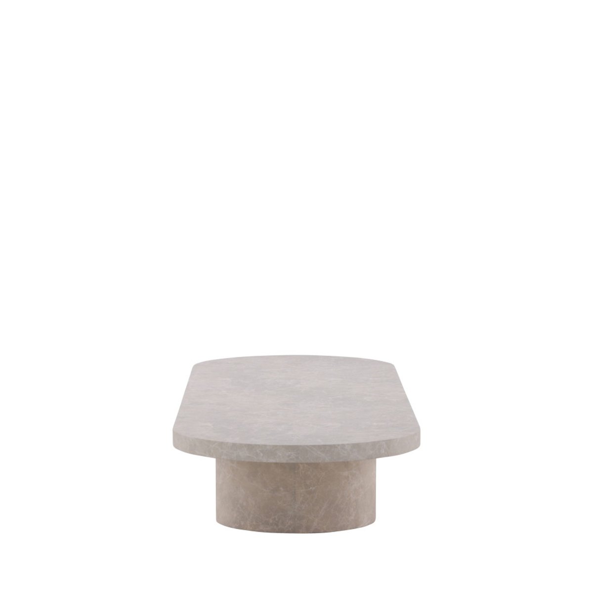 Table basse ovale effet marbre 190x60cm- NARVIK beige, VENTURE HOME