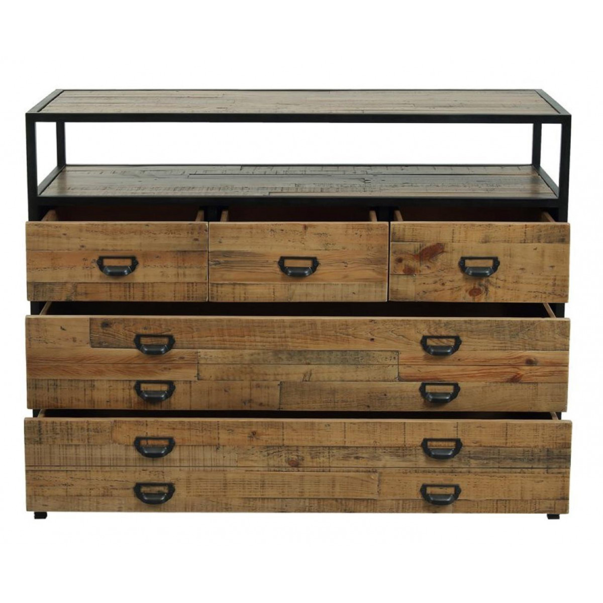 Commode 5 tiroirs - MANUFACTURE marron, INTERIOR'S