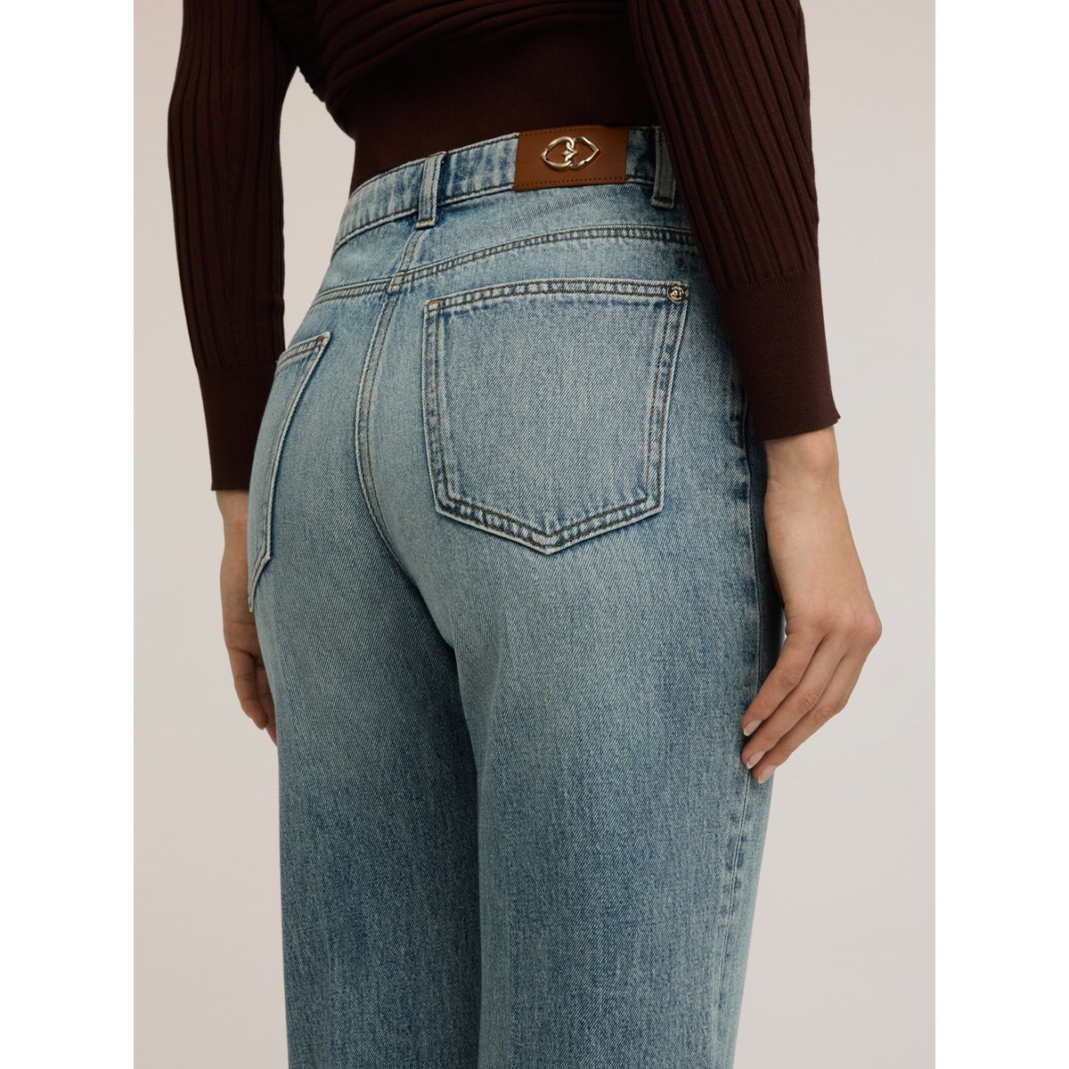 Jean palazzo avec pli repassé light - blue, MOTIVI