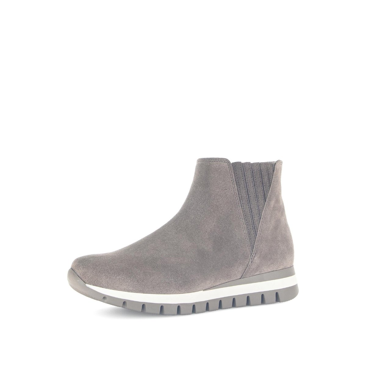 Bottines en cuir à talon compensé marron, GABOR