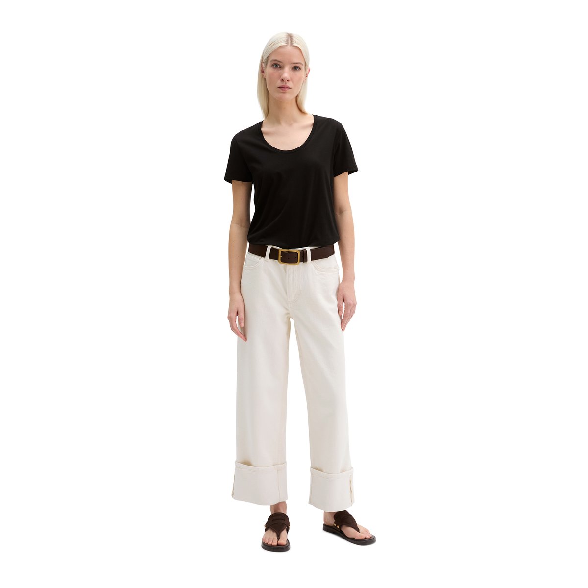 T-shirt relaxed en Organic Cotton Single Jersey noir, MARC O'POLO