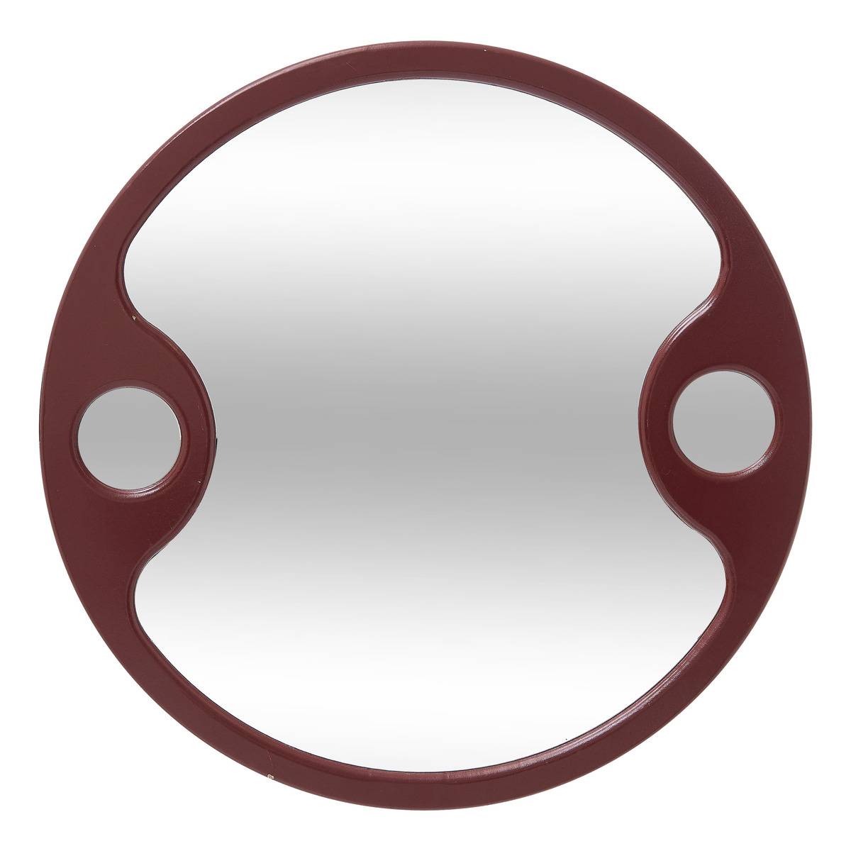 Miroir design 3 glaces formes organiques AUSTIN bordeaux, ATMOSPHERA