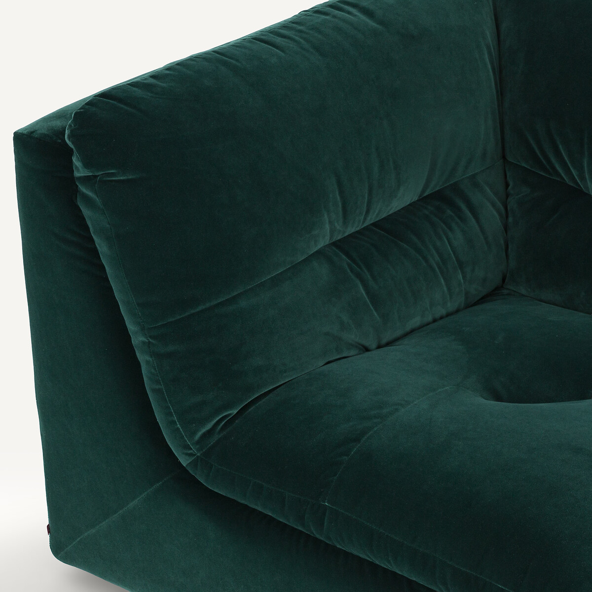 Angle 90° modulable en velours, GIULIANO vert tsar, AM.PM
