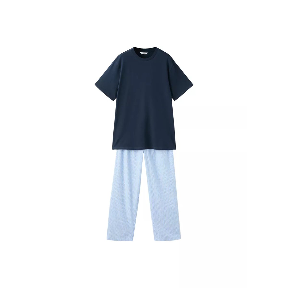 Pack pyjama coton bleu marine, MANGO TEEN