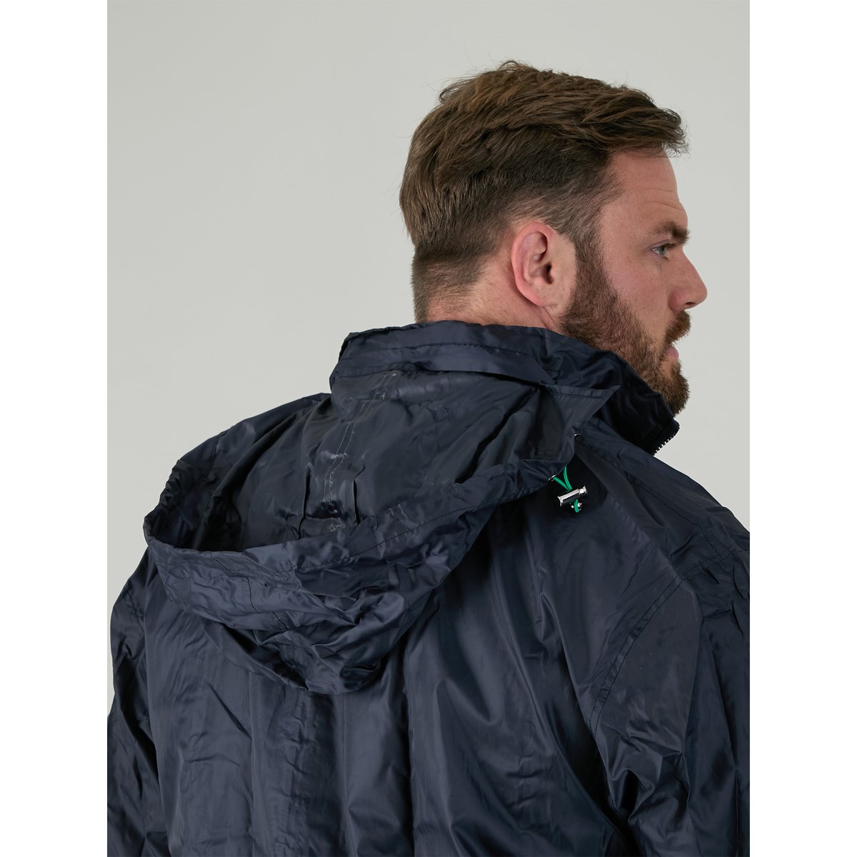 Veste Impermeable uni grande taille ZAC bleu marine, DUKE