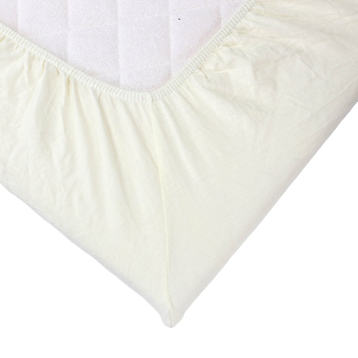 Drap housse OEKO-TEX® STANDARD 100 #ece7d8, TROIS KILOS SEPT