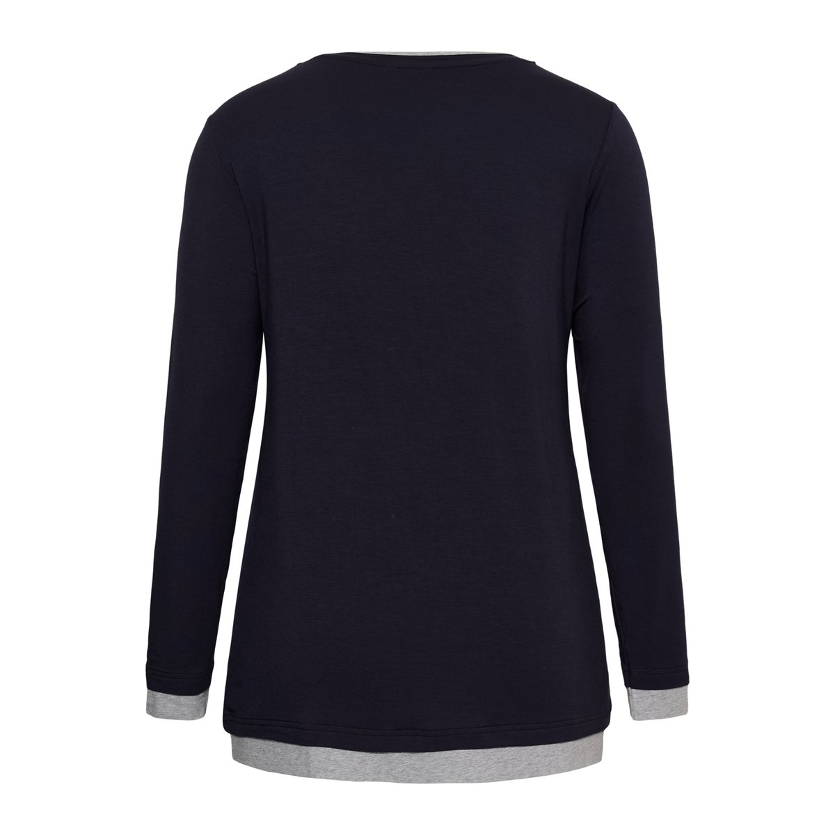 T-shirt à manches longues bleu salute, KAFFE CURVE