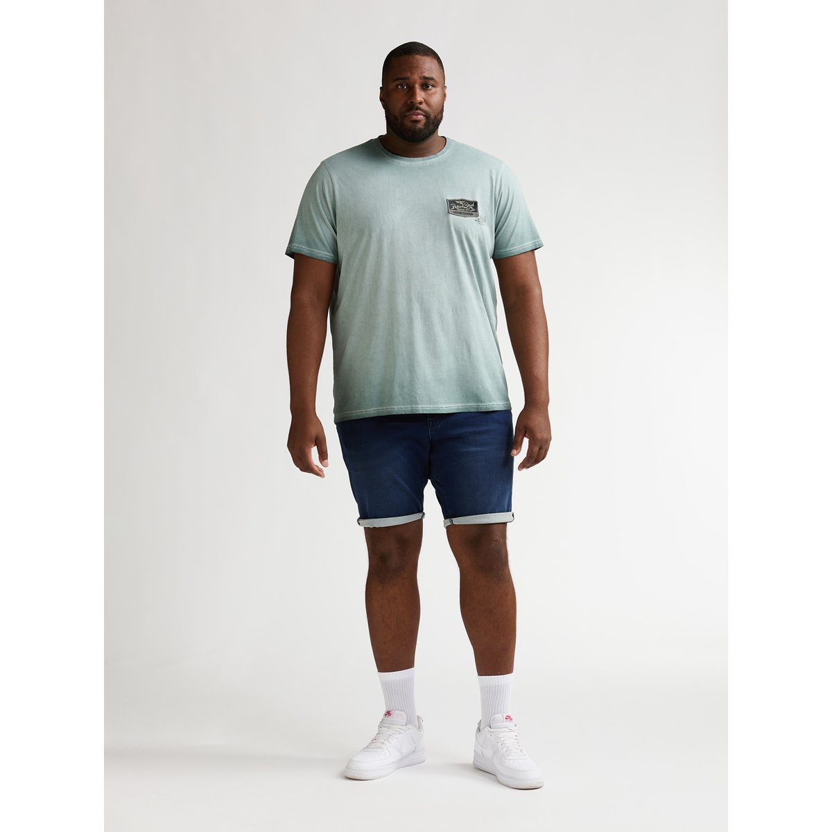 T-shirt à logo grande taille meteorito vert oil green, PETROL INDUSTRIES