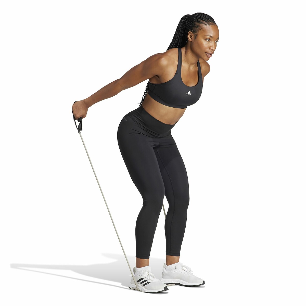 Brassière de sport, maintien élevé noir, adidas Performance