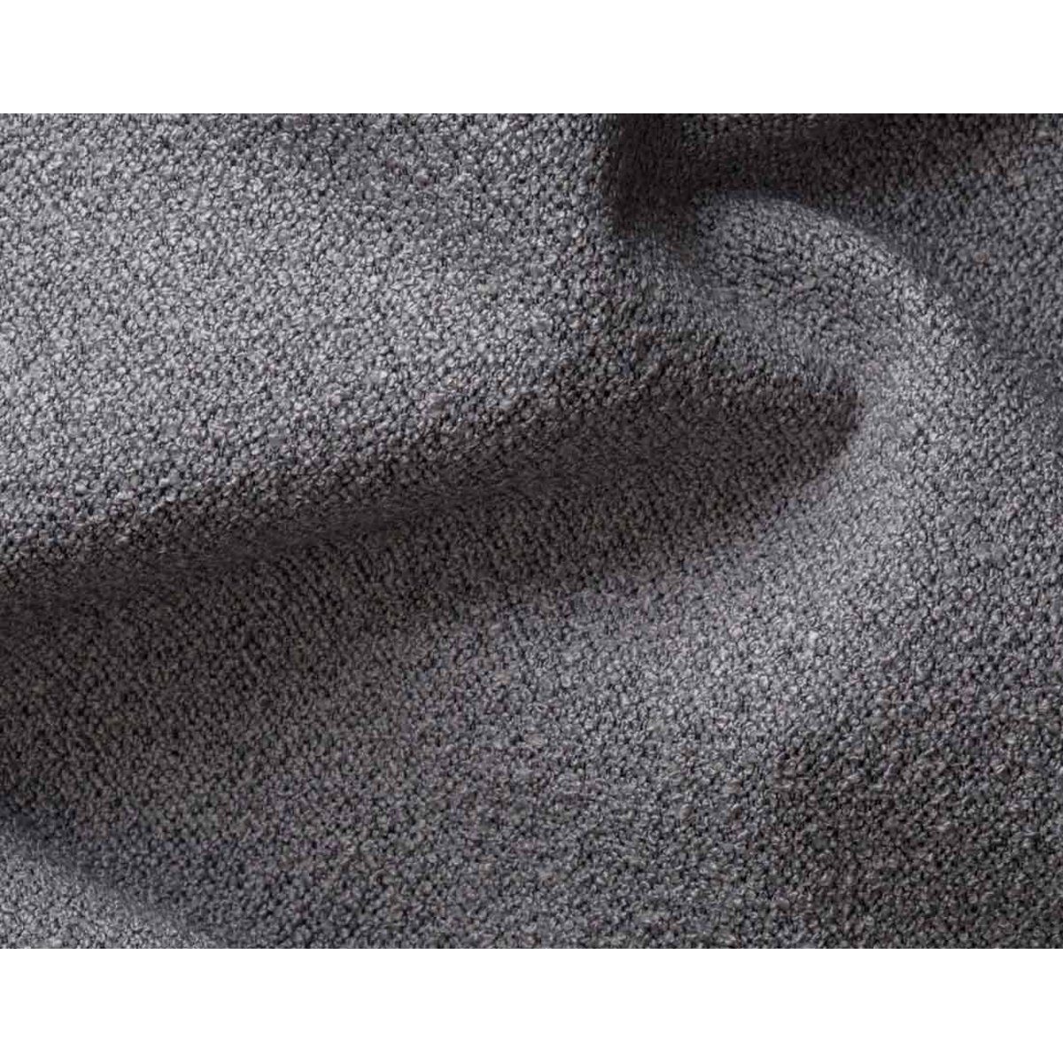 Flore - Canapé droit 3 places en tissu bouclette gris, BEST MOBILIER