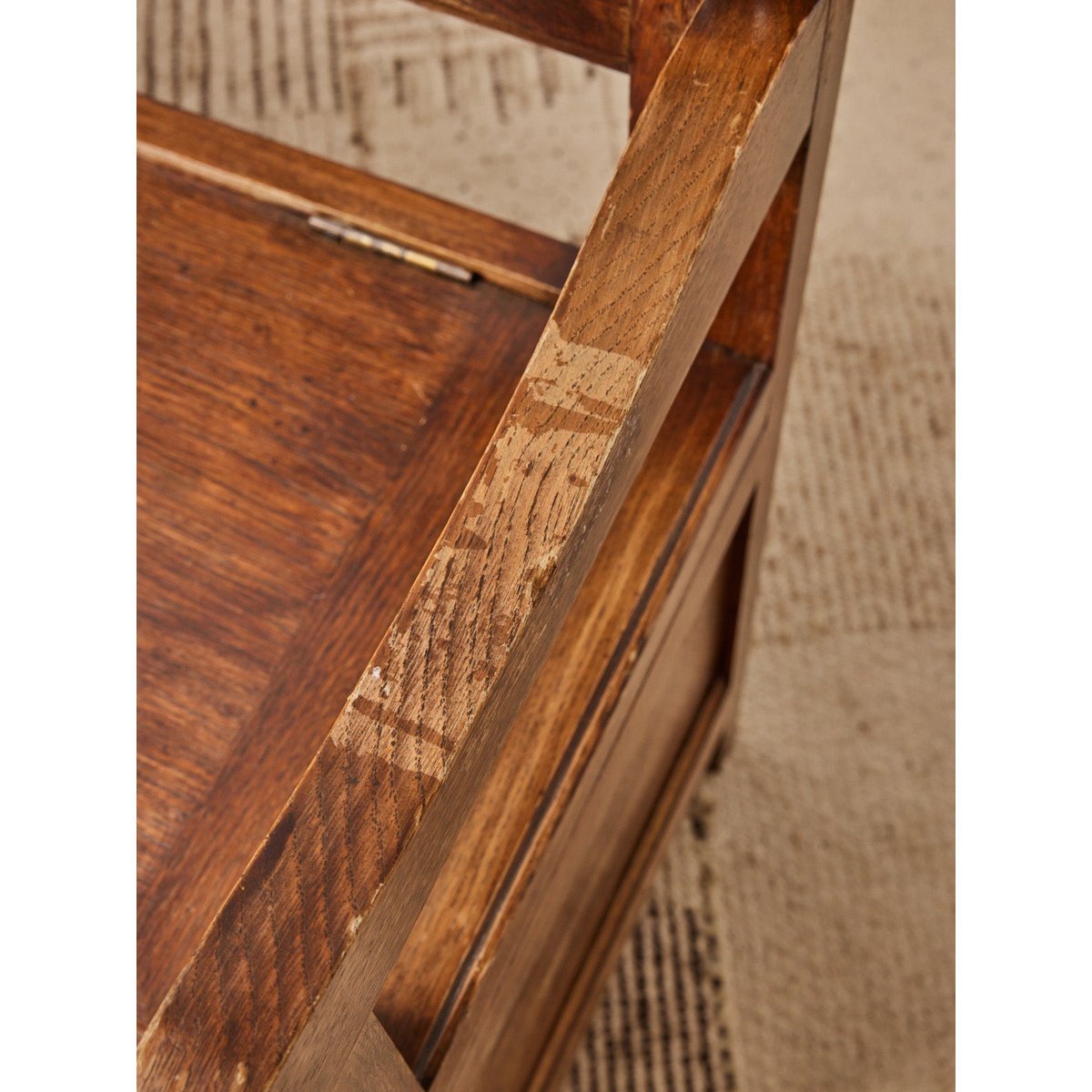 Banc en bois clair Antoine N°324 - Bon état bois clair, DEBONGOUT