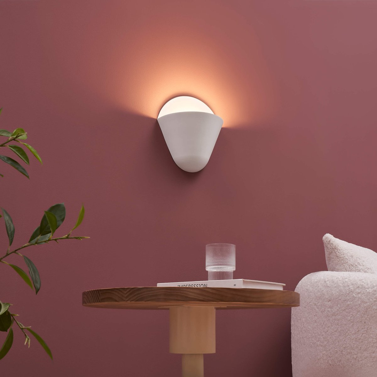Applique avec LED intégrée - FLO blanc, KOSILUM