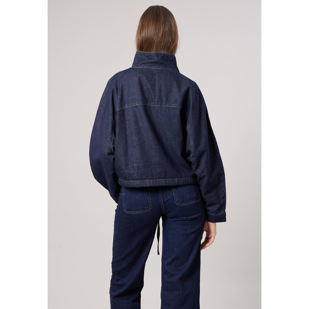 Blouson court femme en jean INES brut, DEELUXE
