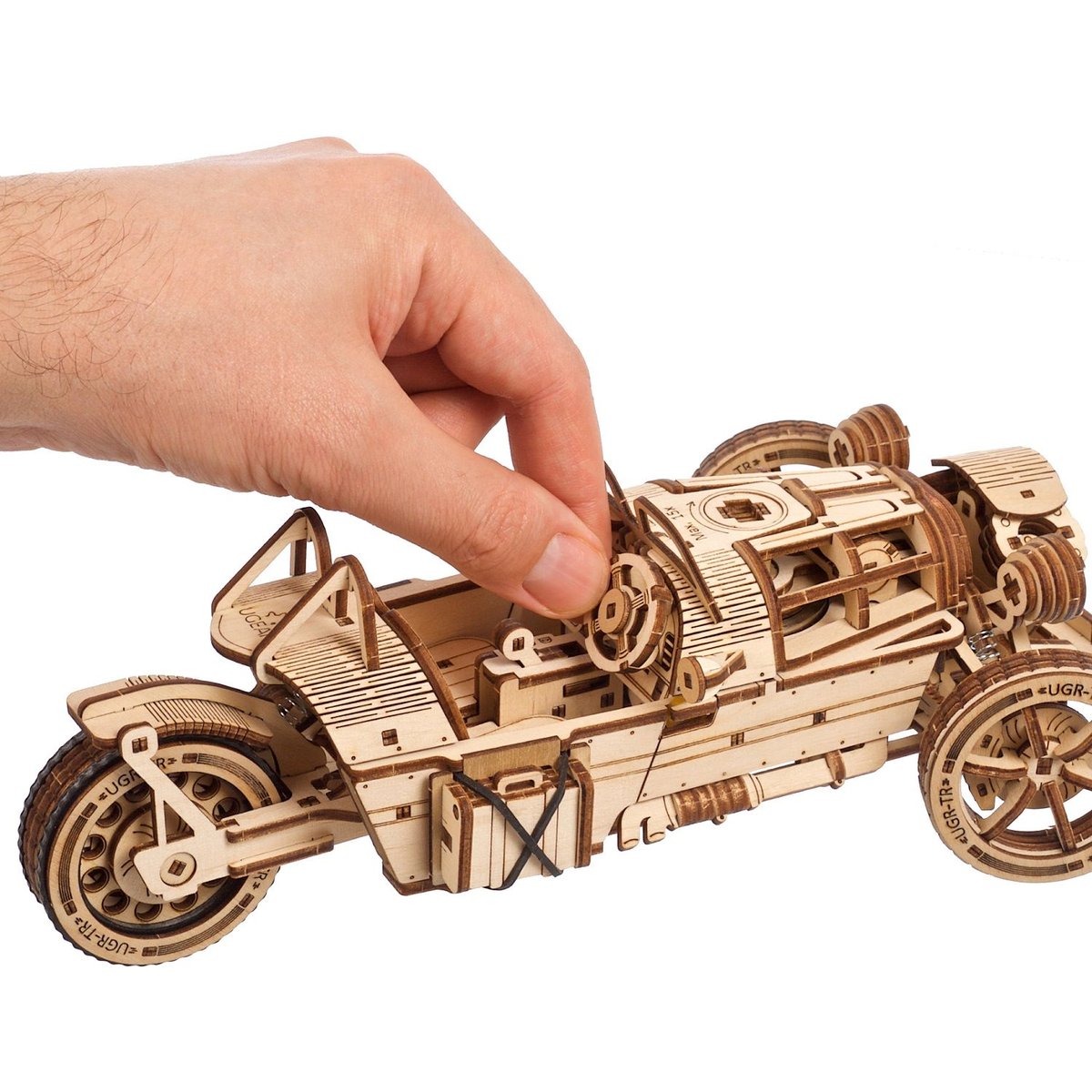 Puzzle 3D UGR-S véhicule à 3 roues beige, UGEARS
