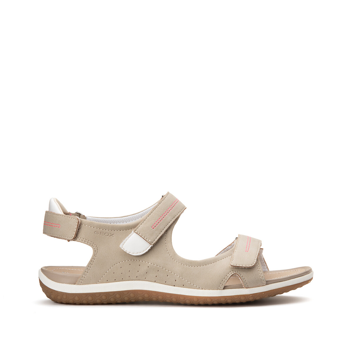 Sandales talon plat Vega taupe, GEOX