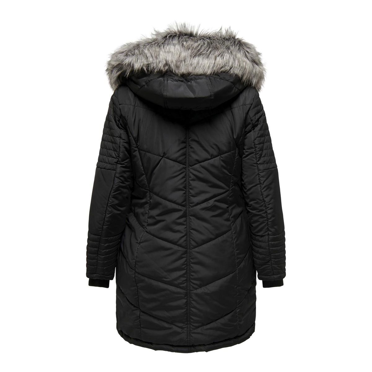 Manteau Manteaux Capuche Poignets côtelés black 1, ONLY