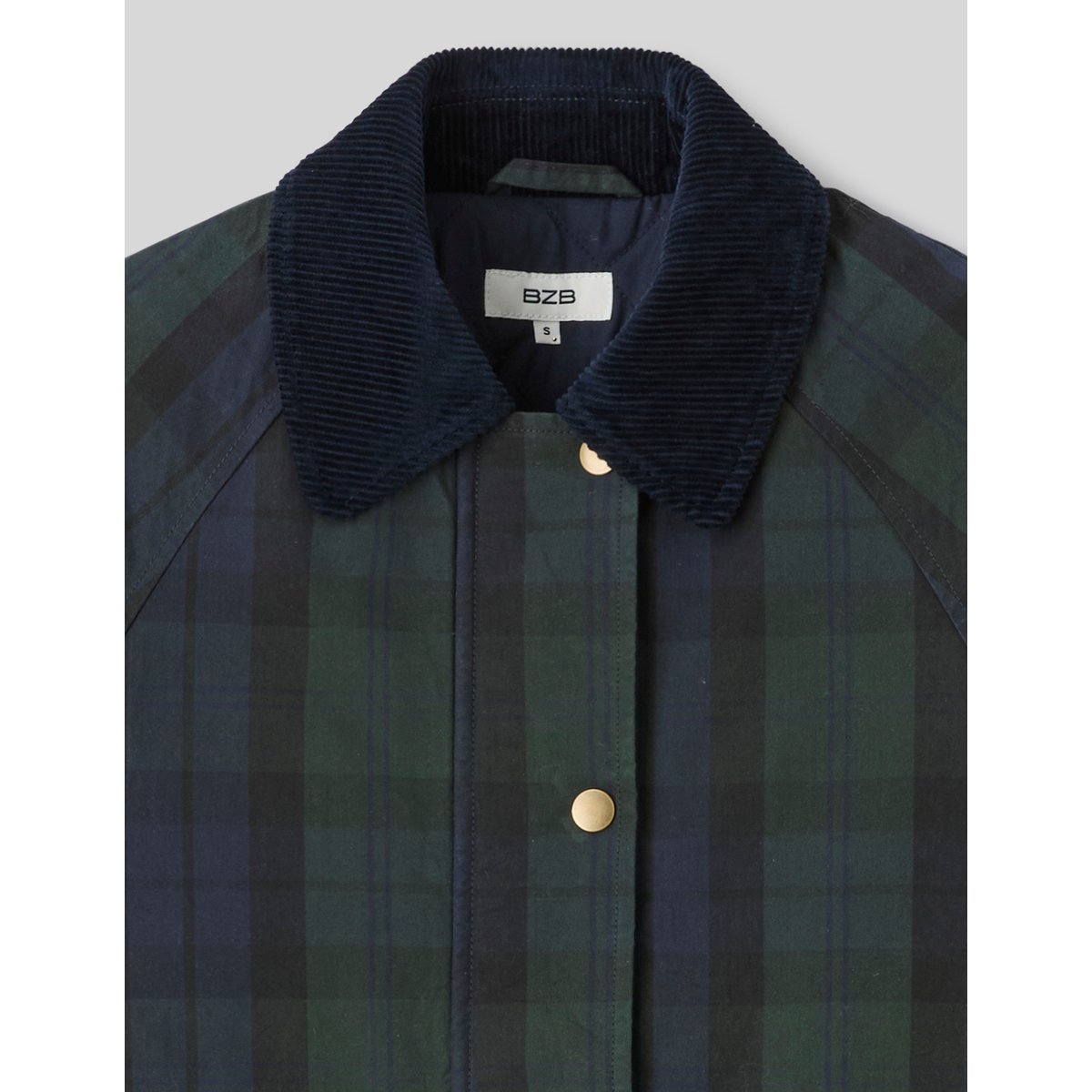 Veste à carreaux bleu foncé, BZB