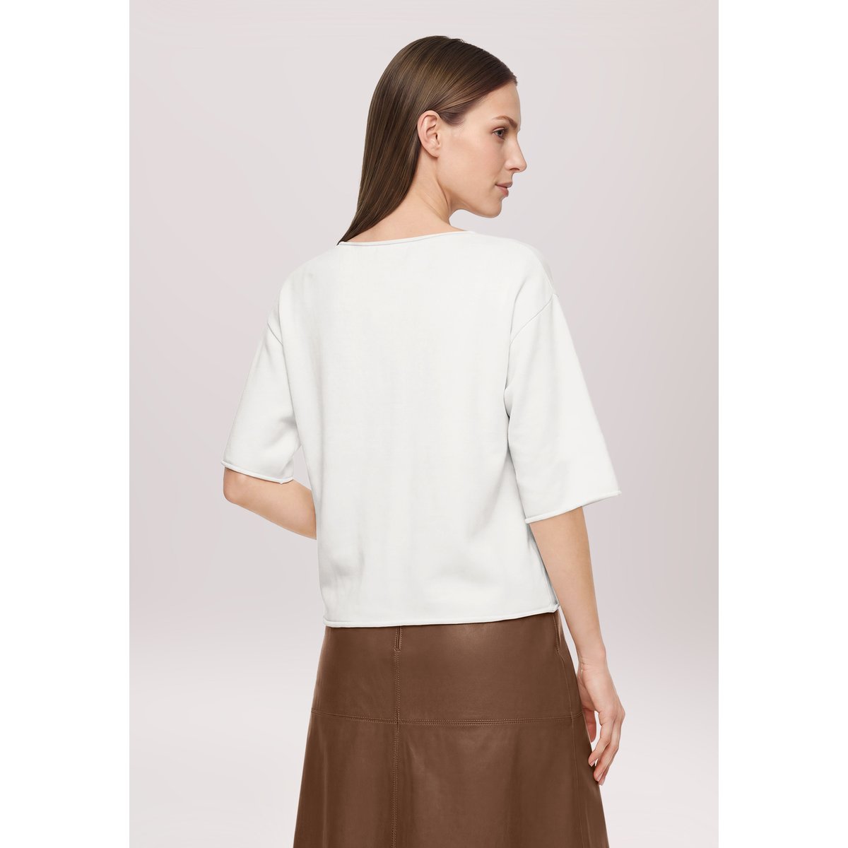 Pull-over en maille manches courtes blanc, BETTY BARCLAY