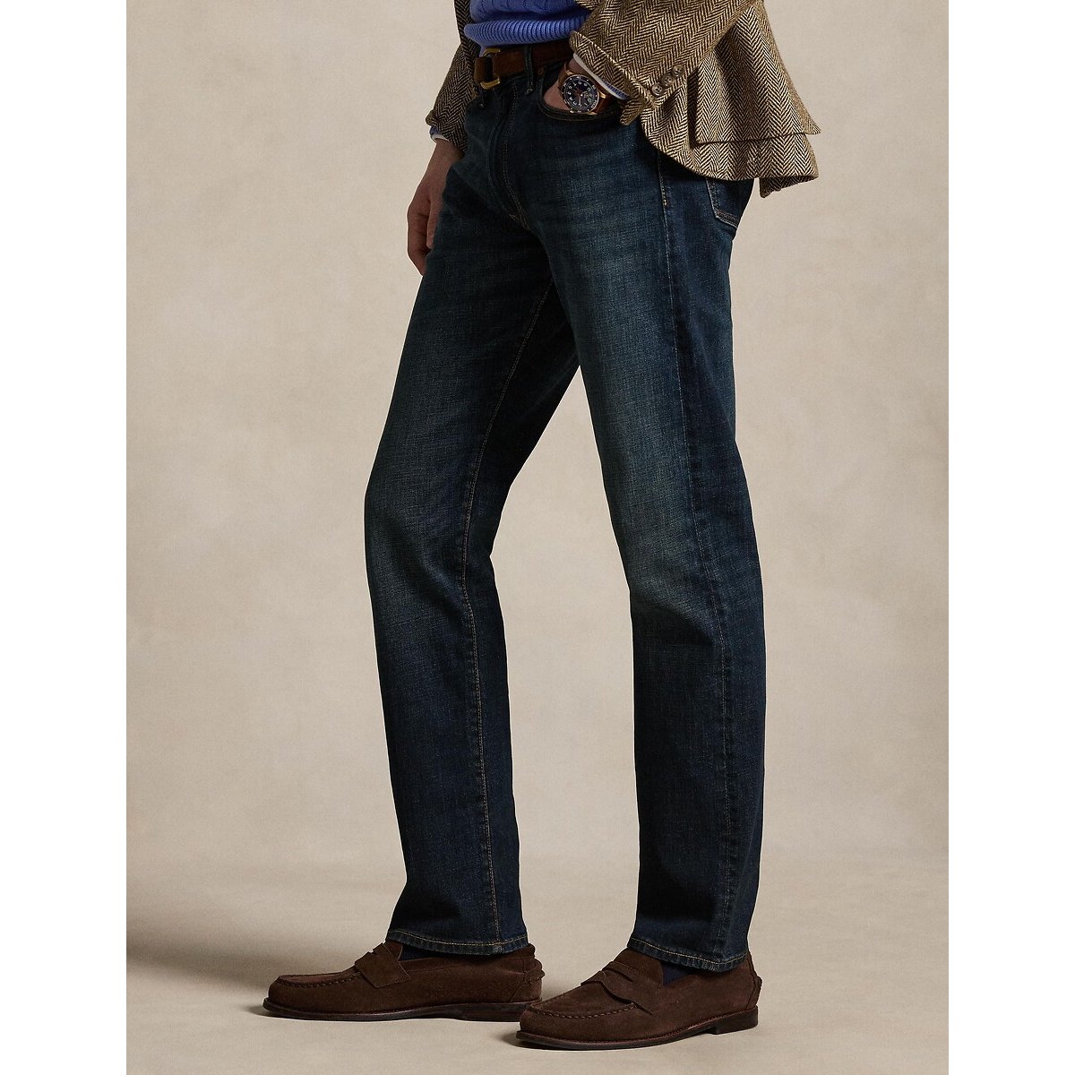 Jean droit, stretch, HAMPTON bleu denim, POLO RALPH LAUREN