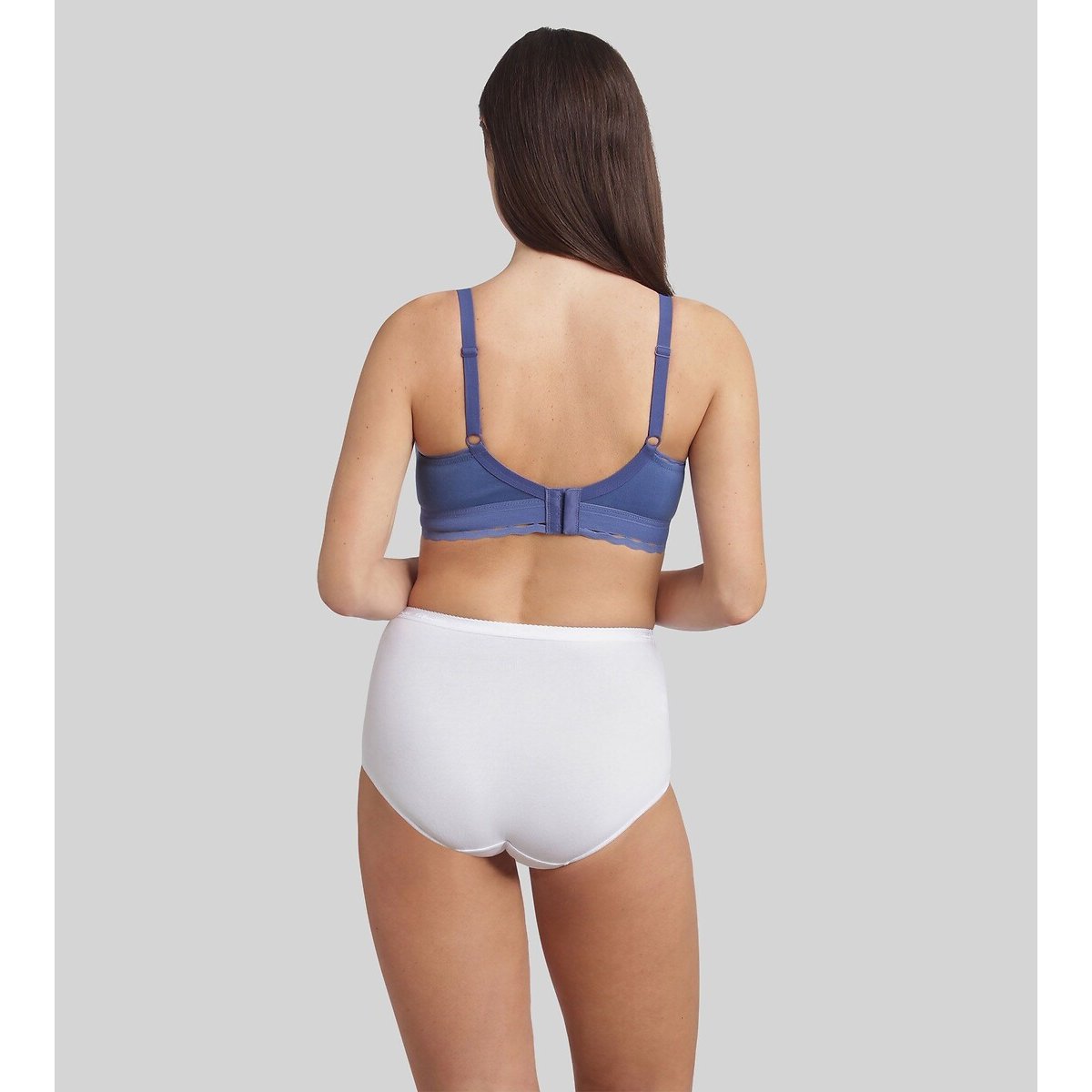 Reggiseno Cœur croisé féminin cotone bio blu cobalto, PLAYTEX