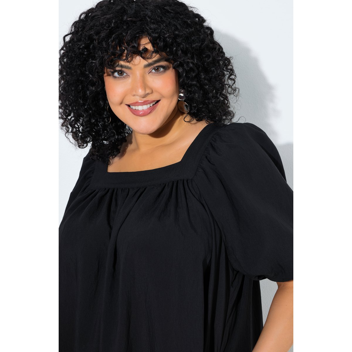Robe coupe évasée noir, ULLA POPKEN