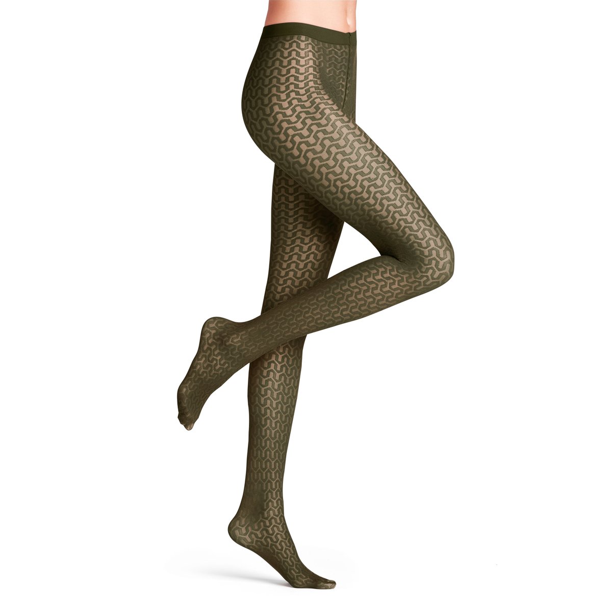 Collant Cryptogram 30 Transparent artichaut, FALKE