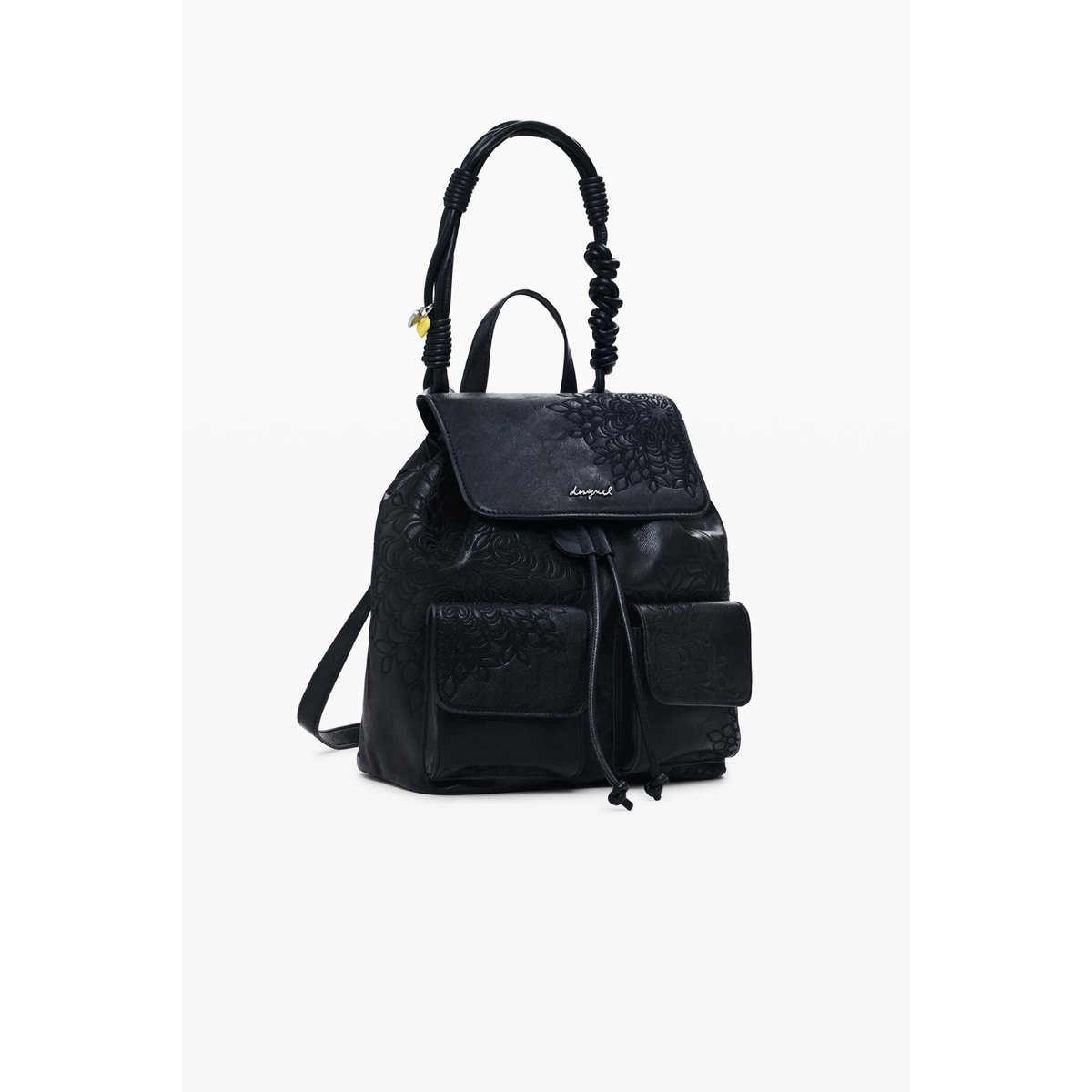 Petit sac à dos brodé noir, DESIGUAL