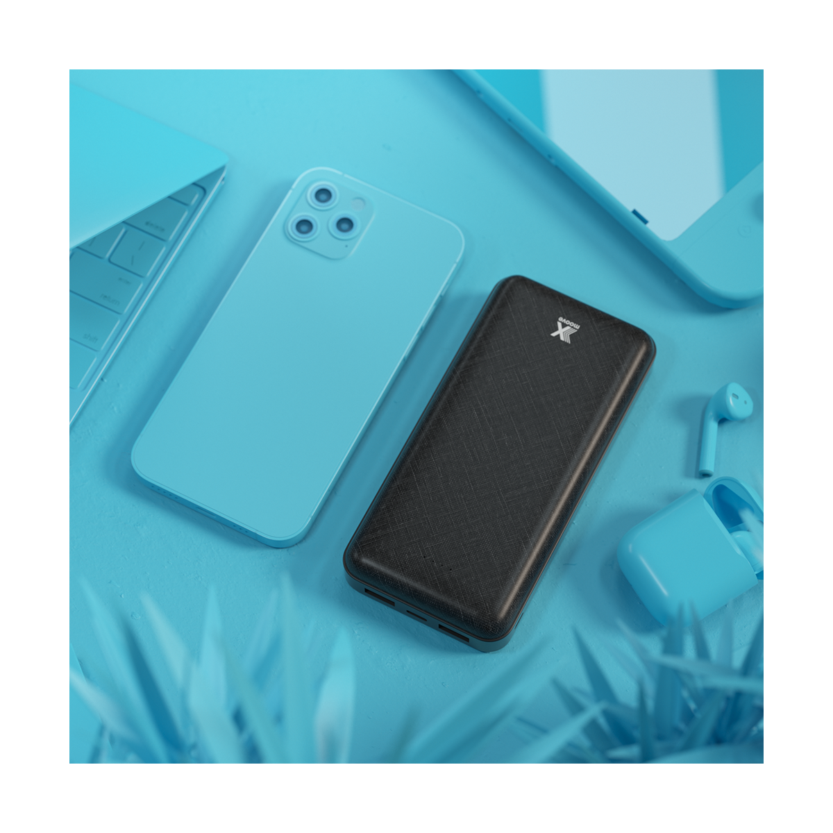 Batterie externe polymère haute densité 20 000 mAh SKY noir, LIVOO