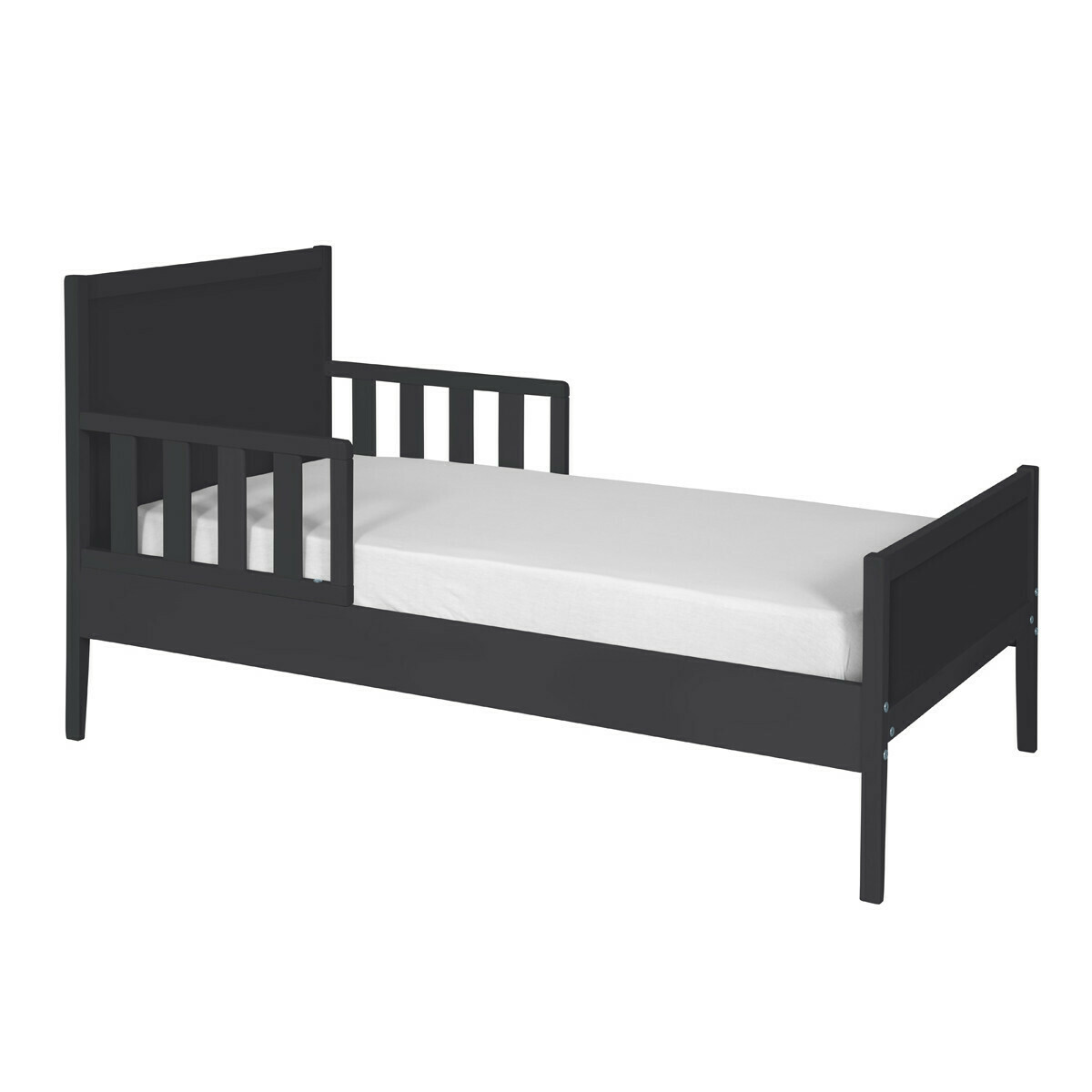 Lit enfant avec  matelas Bois massif  TINA gris, AKITEN RETAIL